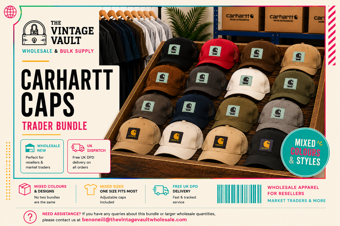 Brand New Carhartt Cap Wholesale Bundles