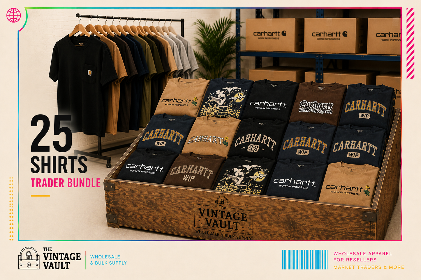Brand New Carhartt T-Shirt Wholesale Bundles